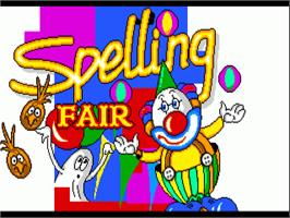 Title screen of Fun School Specials - Spelling Fair on the Commodore Amiga.