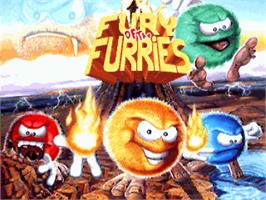 Title screen of Fury Of The Furries on the Commodore Amiga.