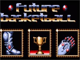 Title screen of Future Basketball on the Commodore Amiga.