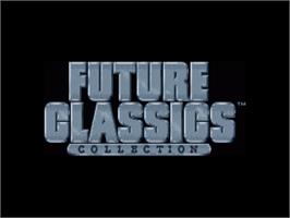 Title screen of Future Classics Collection on the Commodore Amiga.