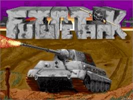 Title screen of Future Tank on the Commodore Amiga.