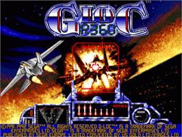 Title screen of G-loc R360 on the Commodore Amiga.