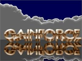 Title screen of Gainforce on the Commodore Amiga.
