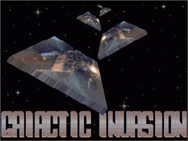 Title screen of Galactic Invasion on the Commodore Amiga.