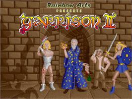 Title screen of Garrison 2 on the Commodore Amiga.