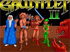 Title screen of Gauntlet 2 on the Commodore Amiga.
