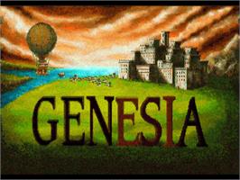 Title screen of Genesia on the Commodore Amiga.