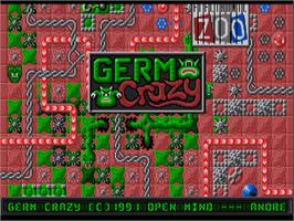 Title screen of Germ Crazy on the Commodore Amiga.