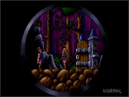 Title screen of Ghost Battle on the Commodore Amiga.