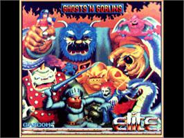 Title screen of Ghosts'n Goblins on the Commodore Amiga.