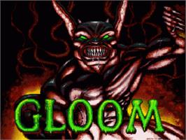 Title screen of Gloom Deluxe on the Commodore Amiga.
