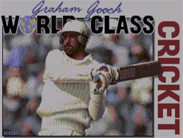 Title screen of Graham Gooch's Second Innings on the Commodore Amiga.