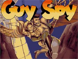 Title screen of Guy Spy and the Crystals of Armageddon on the Commodore Amiga.