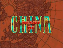 Title screen of Heart of China on the Commodore Amiga.
