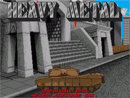 Title screen of Heavy Metal on the Commodore Amiga.