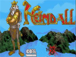 Title screen of Heimdall on the Commodore Amiga.