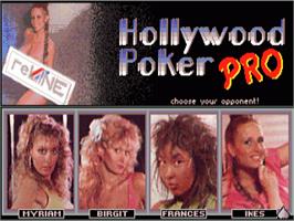 Title screen of Hollywood Poker Pro on the Commodore Amiga.