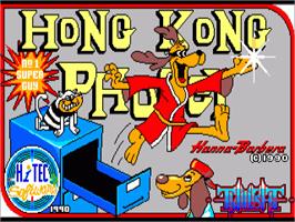 Title screen of Hong Kong Phooey: No.1 Super Guy on the Commodore Amiga.