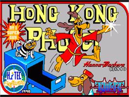 Title screen of Hong Kong Phooey on the Commodore Amiga.