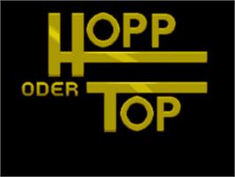 Title screen of Hopp Oder Topp on the Commodore Amiga.