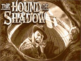 Title screen of Hound of Shadow on the Commodore Amiga.