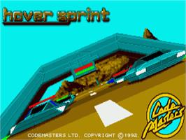Title screen of Hoversprint on the Commodore Amiga.