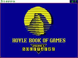 Title screen of Hoyle Official Book Of Games - Volume 2 - Solitaire on the Commodore Amiga.