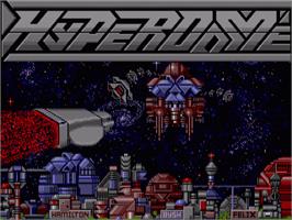 Title screen of Hyperdome on the Commodore Amiga.