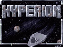 Title screen of Hyperion on the Commodore Amiga.