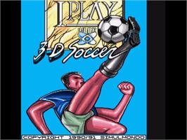 Title screen of I Play - 3-d Soccer on the Commodore Amiga.