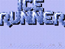 Title screen of Ice Runner on the Commodore Amiga.