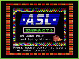 Title screen of Impact on the Commodore Amiga.