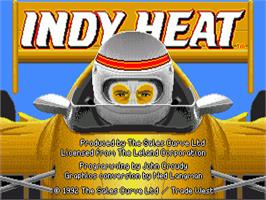 Title screen of Indy Heat on the Commodore Amiga.