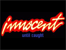 Title screen of Innocent Until Caught on the Commodore Amiga.