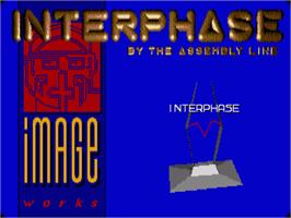 Title screen of Interphase on the Commodore Amiga.