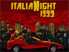 Title screen of Italian Night 1999 on the Commodore Amiga.