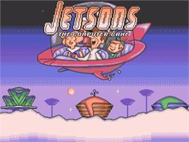 Title screen of Jetsons - The Computer Game on the Commodore Amiga.