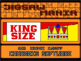 Title screen of Jigsaw Mania on the Commodore Amiga.