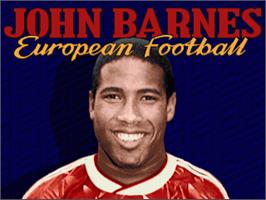 Title screen of John Barnes' European Football on the Commodore Amiga.