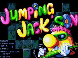 Title screen of Jumping Jack Son on the Commodore Amiga.