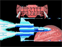 Title screen of Jupiter Probe on the Commodore Amiga.