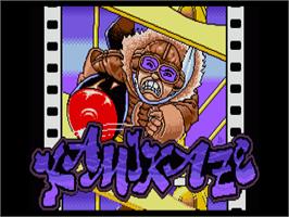 Title screen of Kamikaze on the Commodore Amiga.
