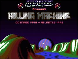 Title screen of Killing Machine on the Commodore Amiga.