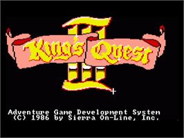 Title screen of King's Quest 3 - To Heir Is Human on the Commodore Amiga.