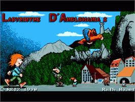 Title screen of Labyrinthe D'anglomania 2, Le on the Commodore Amiga.
