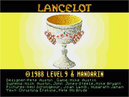 Title screen of Lancelot on the Commodore Amiga.