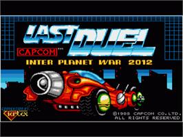 Title screen of Last Duel on the Commodore Amiga.