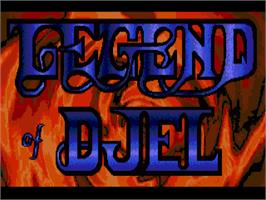 Title screen of Legend Of Djel on the Commodore Amiga.