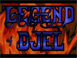 Title screen of Legend of Djel on the Commodore Amiga.