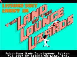 Title screen of Leisure Suit Larry: Triple Pack on the Commodore Amiga.